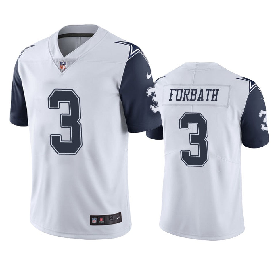 Kai Forbath Cowboys White Color Rush Limited Jersey