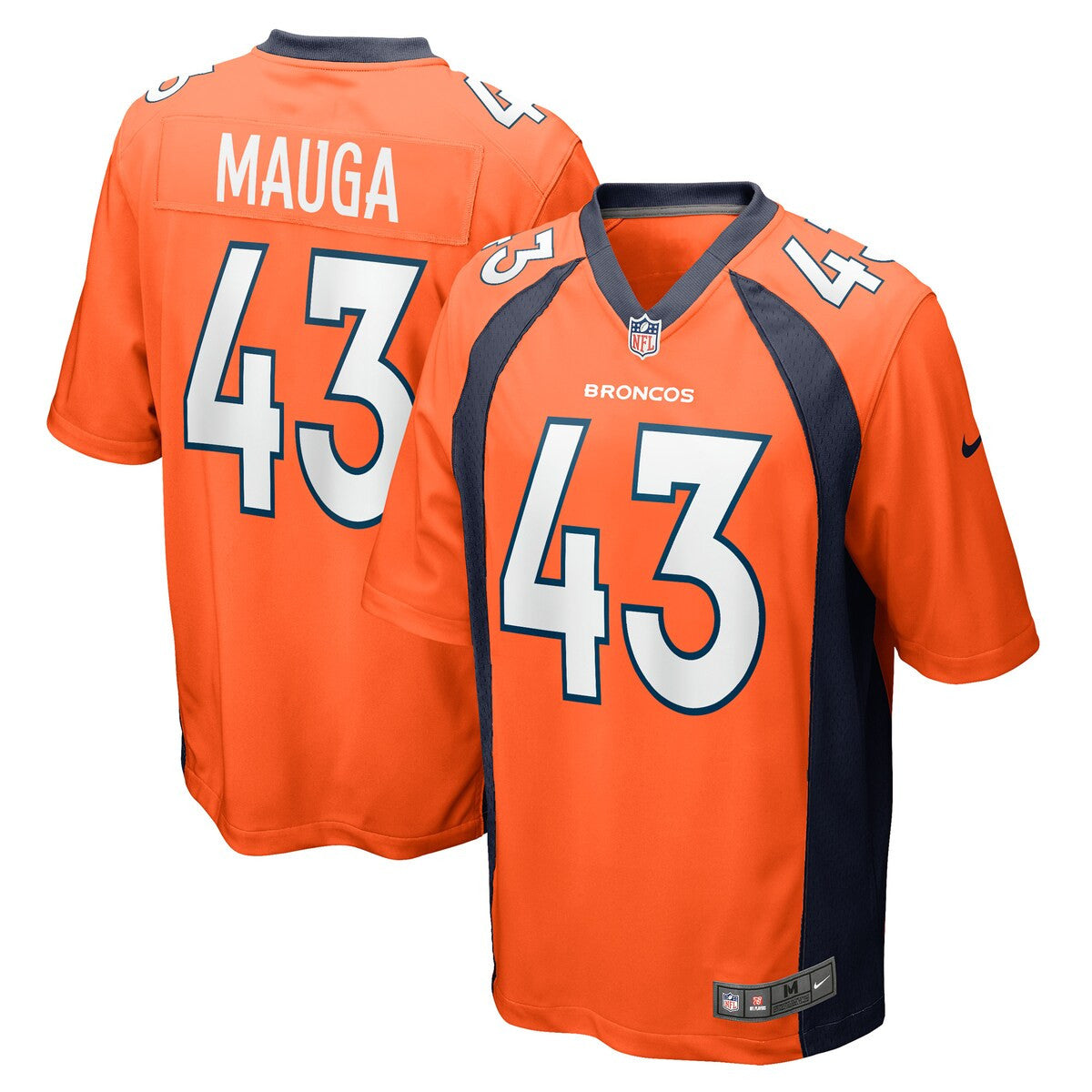 Kanai Mauga Denver Broncos Nike Game Player Jersey Orange