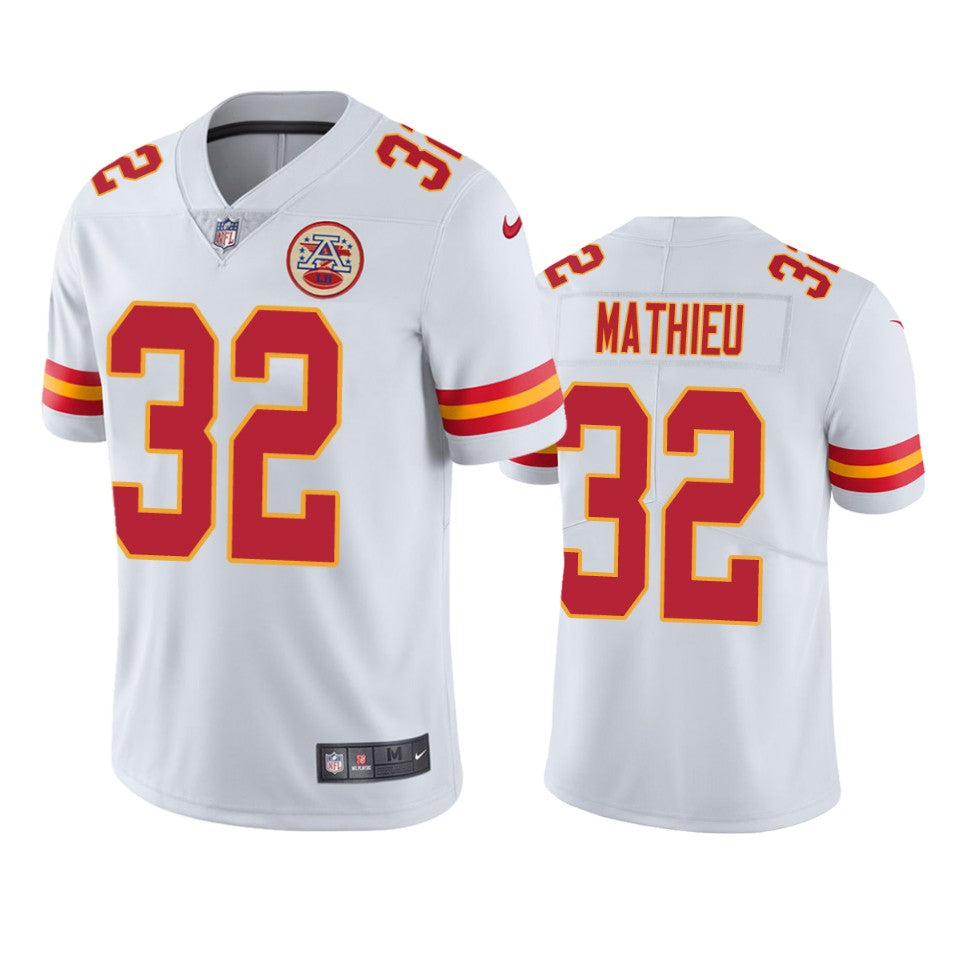Kansas City Chiefs 32 Tyrann Mathieu White Vapor Untouchable Limited Jersey Mens