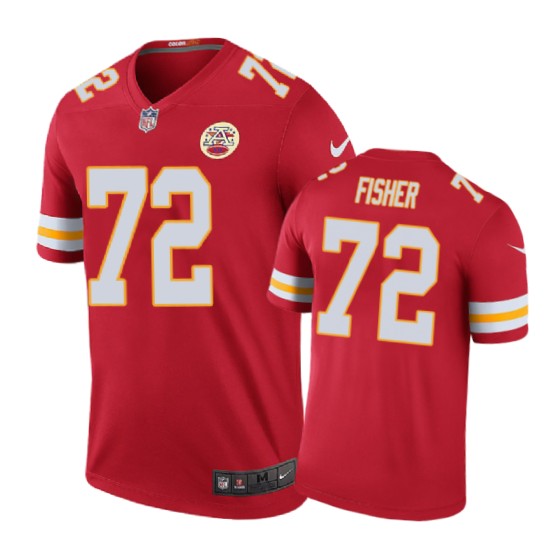 Kansas City Chiefs 72 Eric Fisher Nike Color Rush Red Jersey