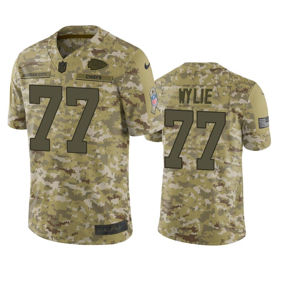 Kansas City Chiefs Andrew Wylie Jersey Nfl Camo Salute To Service