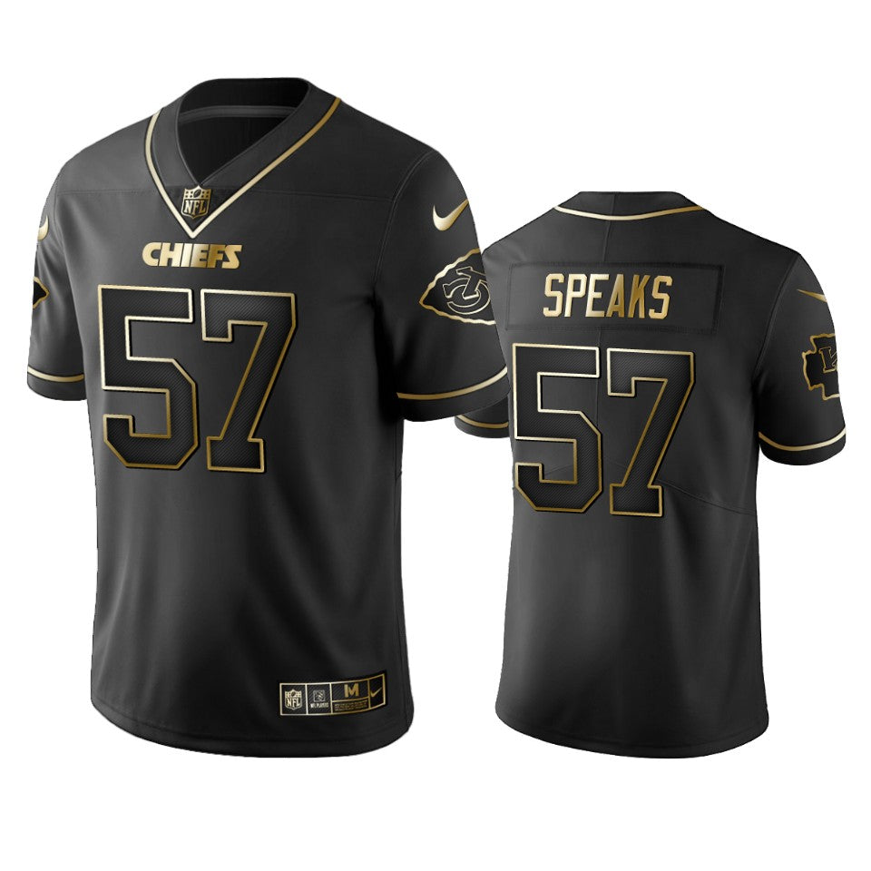 Kansas City Chiefs Breeland Speaks Black Golden Edition 2019 Vapor Untouchable Limited Jersey Mens