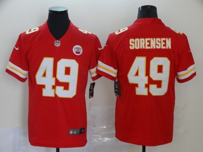 Kansas City Chiefs Daniel Sorensen 49 Nfl 2020 Red Orange Jersey