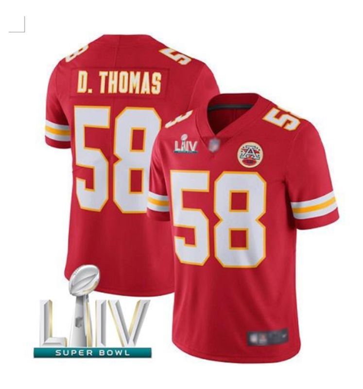 Kansas City Chiefs Derrick Thomas 58 2020 Nfl Red Jersey Jersey