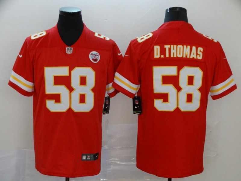 Kansas City Chiefs Derrick Thomas 58 Nfl Red Jersey Jersey