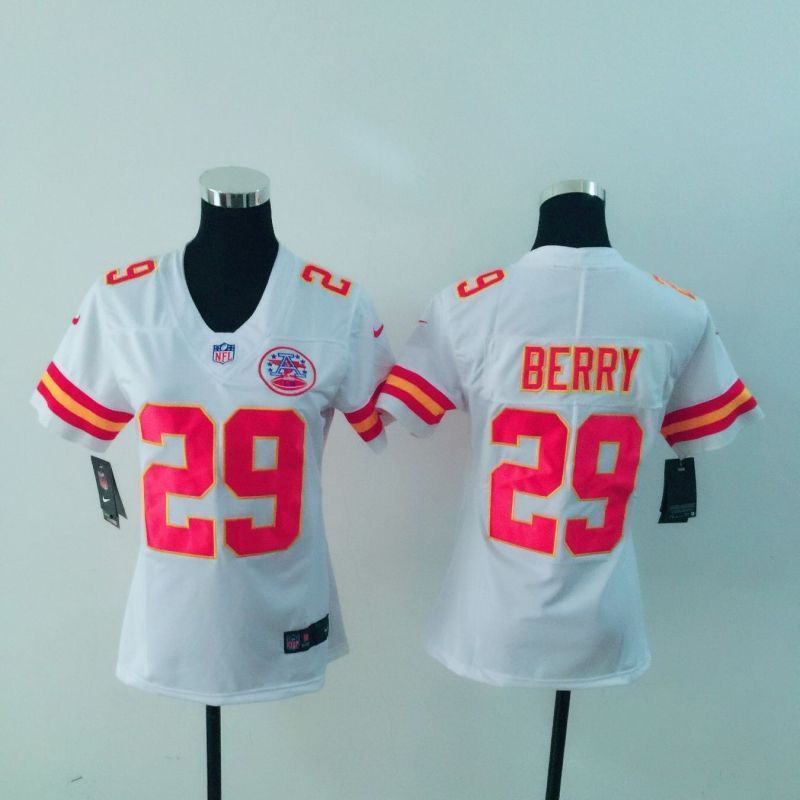 Kansas City Chiefs Eric Berry 29 Nfl 2020 White Womens Jersey