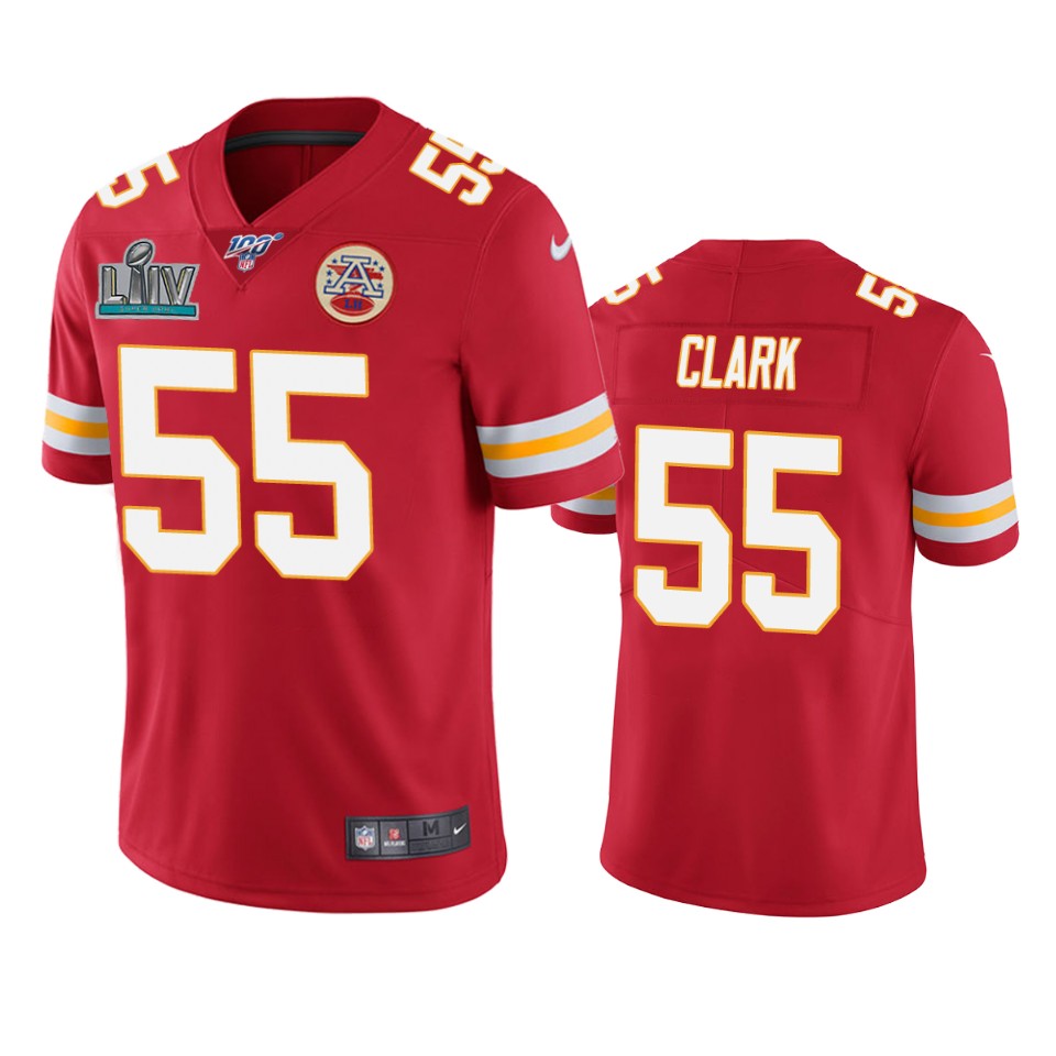 Kansas City Chiefs Frank Clark Red Super Bowl Liv Vapor Limited Jersey