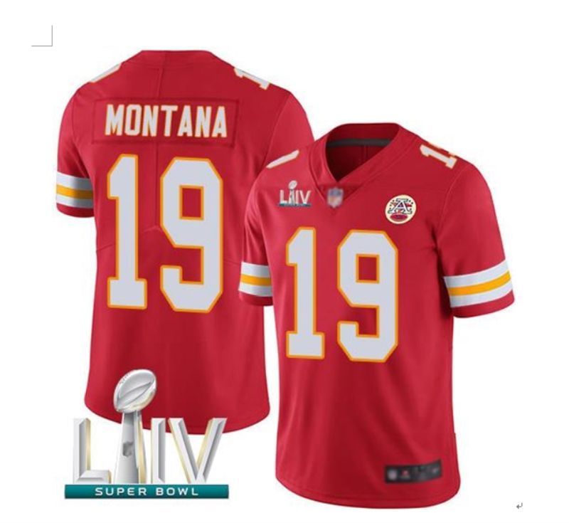 Kansas City Chiefs Joe Montana 19 Nfl Red Jersey Jersey