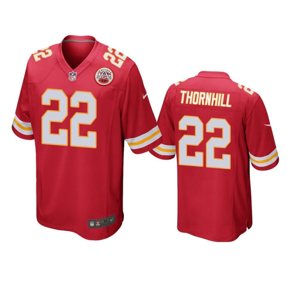 Kansas City Chiefs Juan Thornhill 2019 Nfl Draft Red Game Jersey