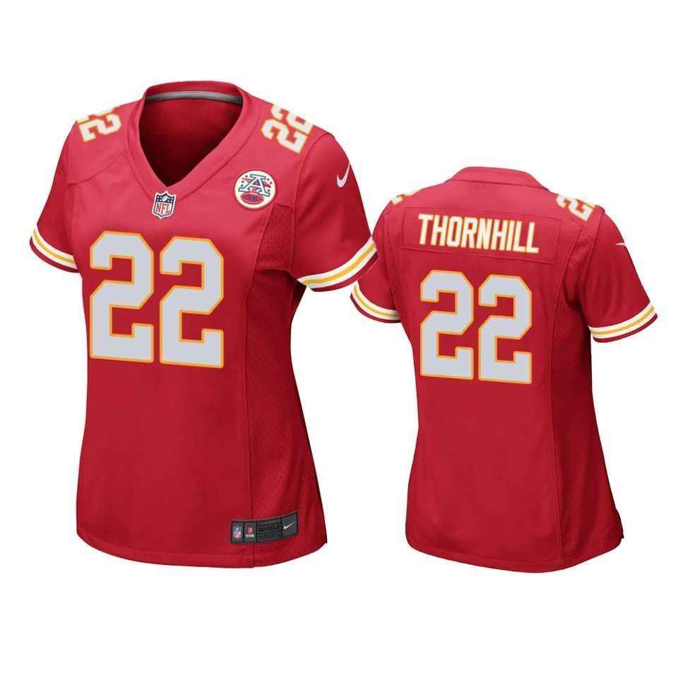 Kansas City Chiefs Juan Thornhill 2019 Nfl Draft Red Game Womens Jersey