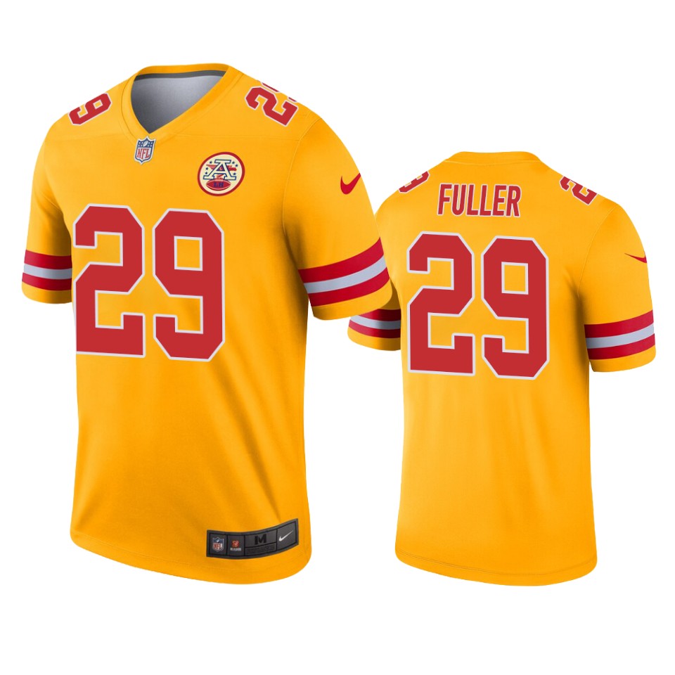 Kansas City Chiefs Kendall Fuller Gold Inverted Legend Jersey