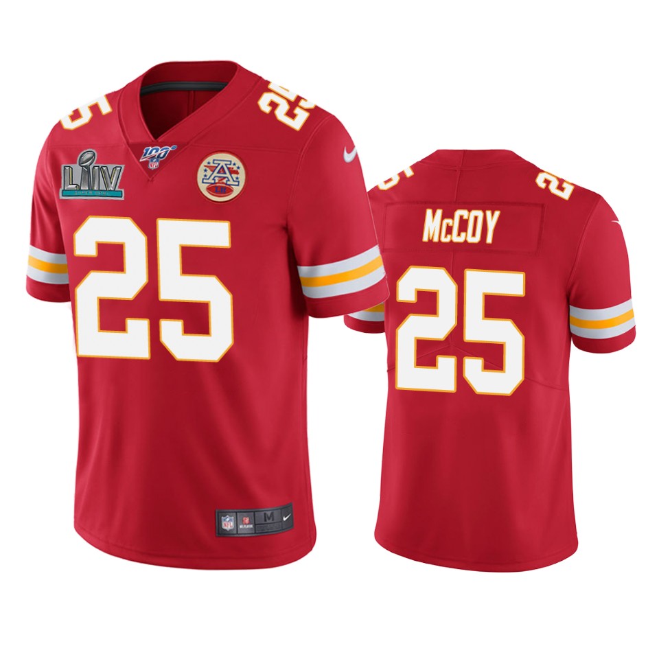 Kansas City Chiefs Lesean Mccoy Red Super Bowl Liv Vapor Limited Jersey