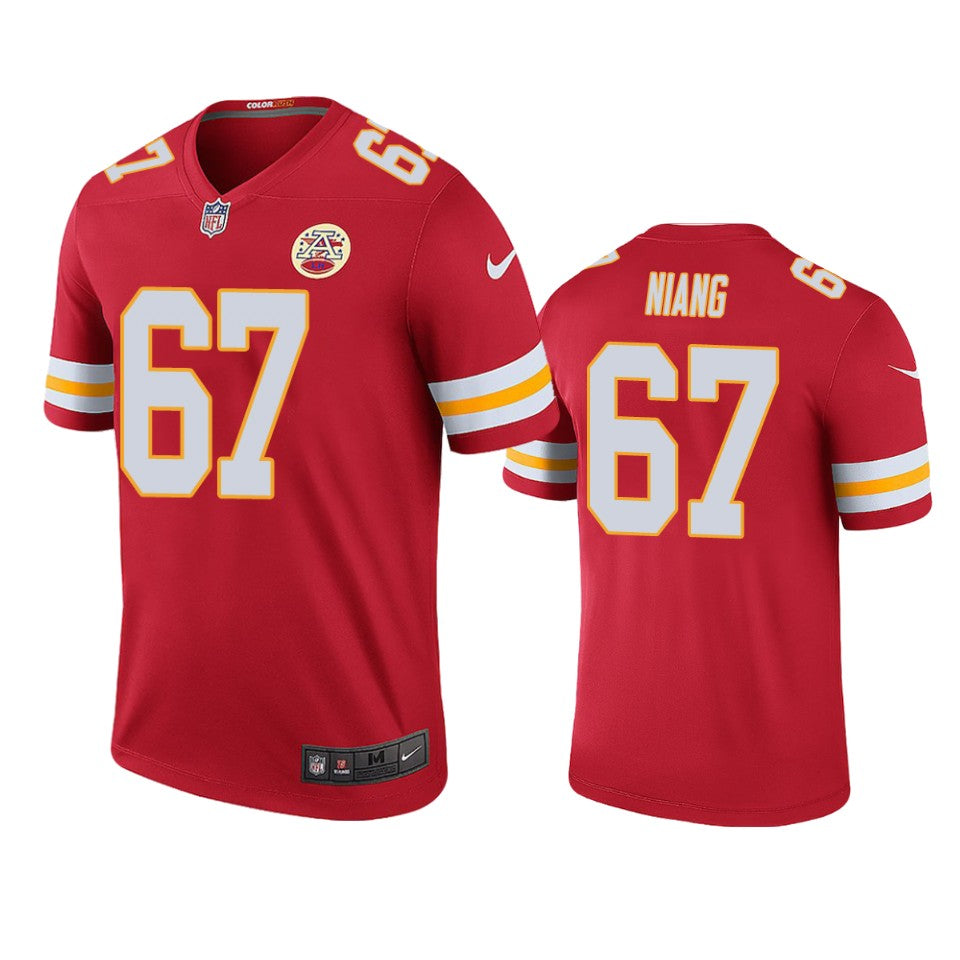 Kansas City Chiefs Lucas Niang Red Color Rush Legend Jersey