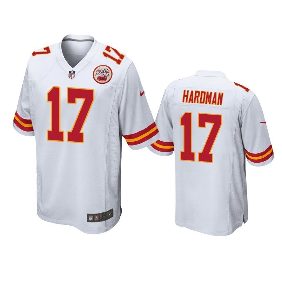 Kansas City Chiefs Mecole Hardman 2019 Nfl Draft White Game Jersey