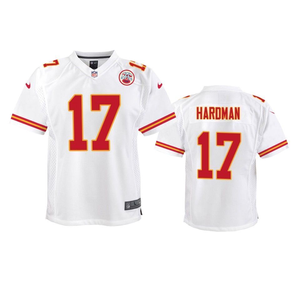 Kansas City Chiefs Mecole Hardman 2019 Nfl Draft White Game Youth Jersey