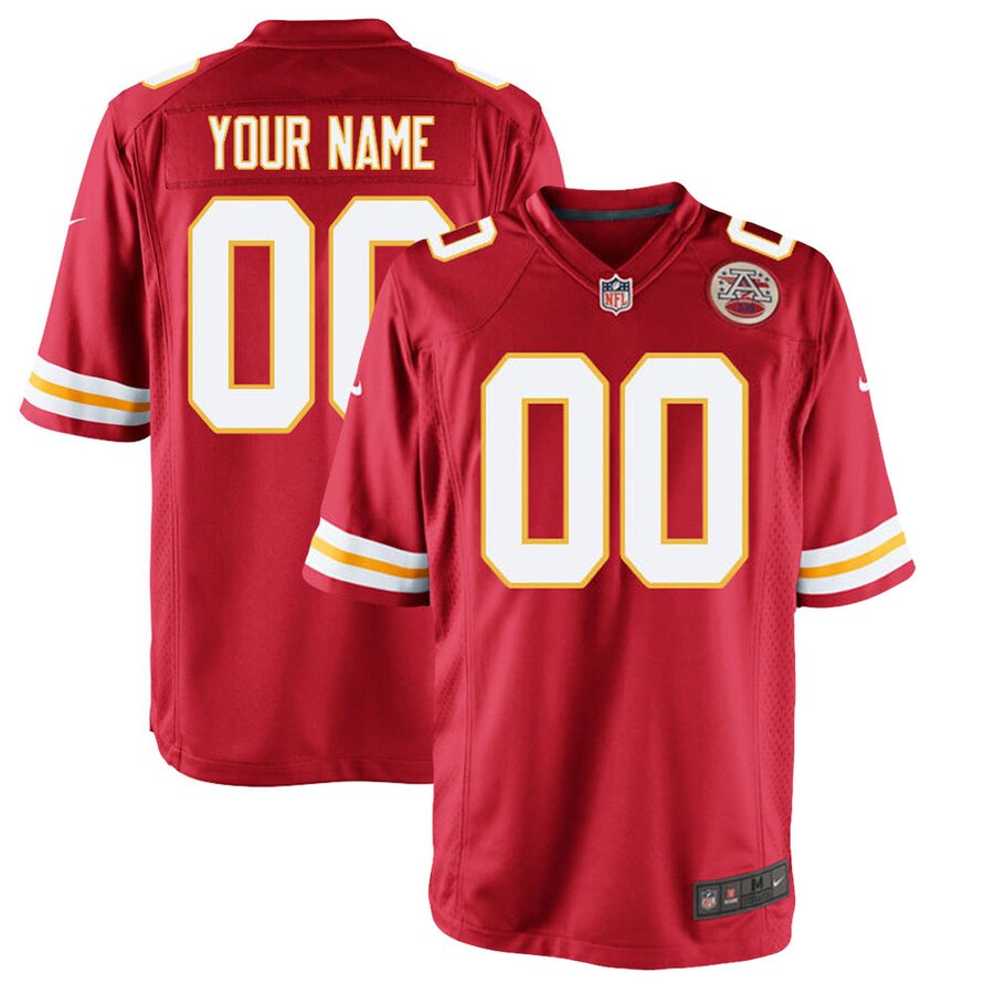 Kansas City Chiefs Nike Custom Game Jersey Red