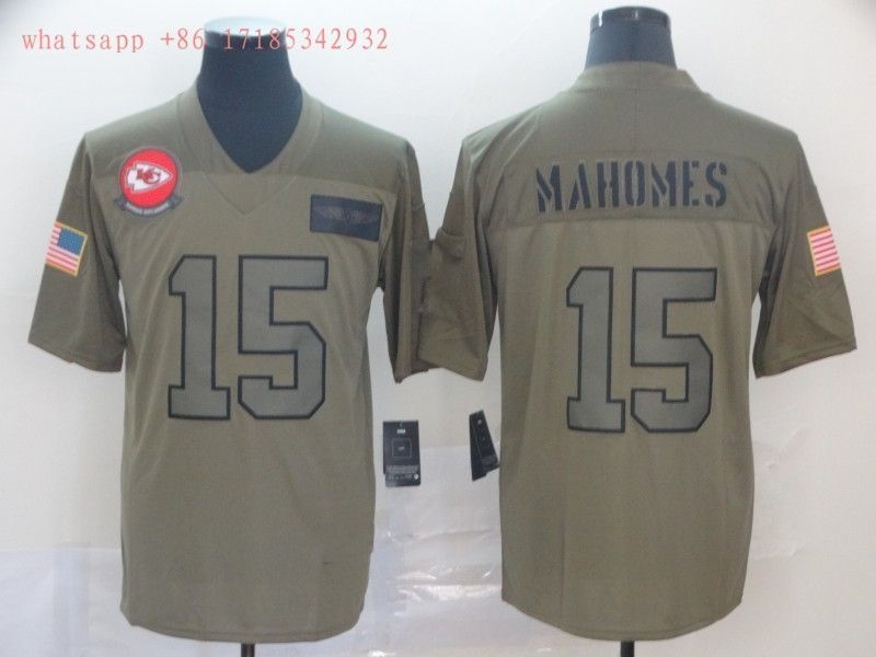 Kansas City Chiefs Patrick Mahomes 15 2020 Nfl Grey Jersey Jersey
