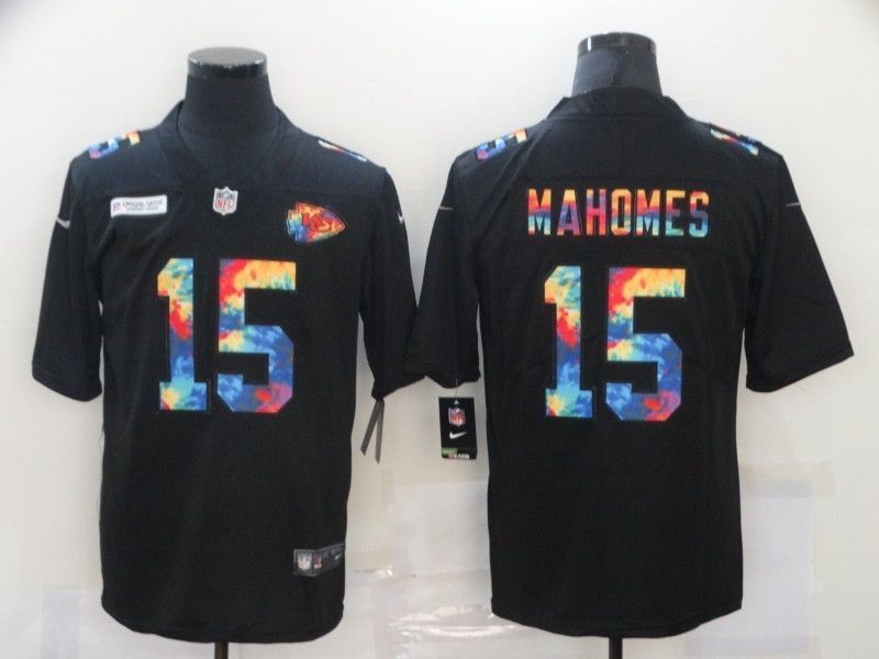 Kansas City Chiefs Patrick Mahomes 15 Nfl 2020 Black Jersey