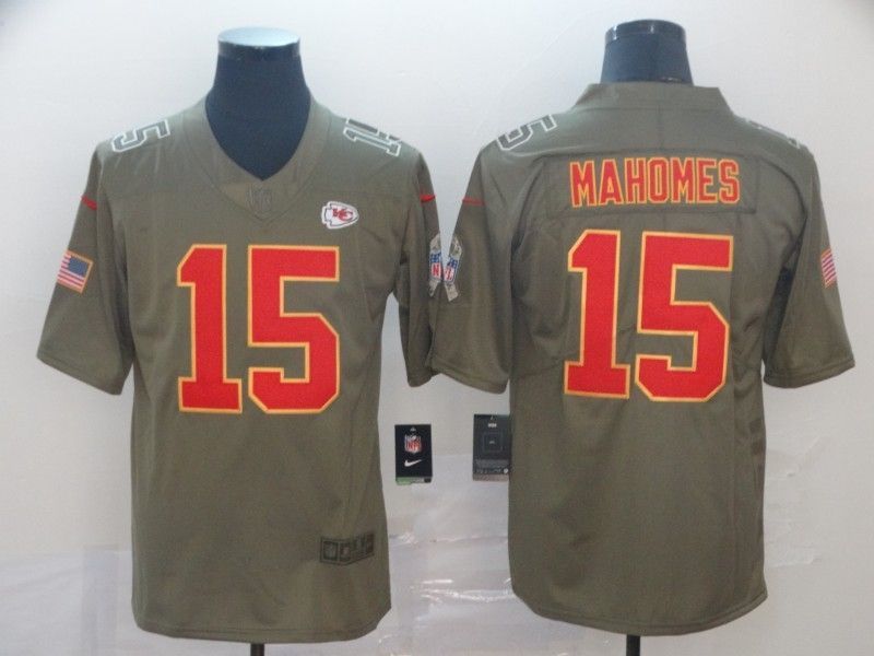 Kansas City Chiefs Patrick Mahomes 15 Nfl 2020 Dark Grey Jersey