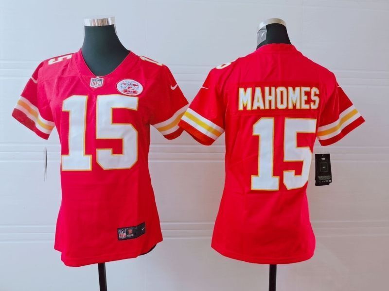 Kansas City Chiefs Patrick Mahomes 15 Nfl 2020 Pink Womens Jersey
