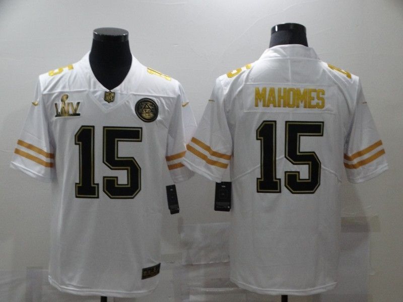 Kansas City Chiefs Patrick Mahomes 15 Nfl 2020 Super Bowl Liv White Jersey