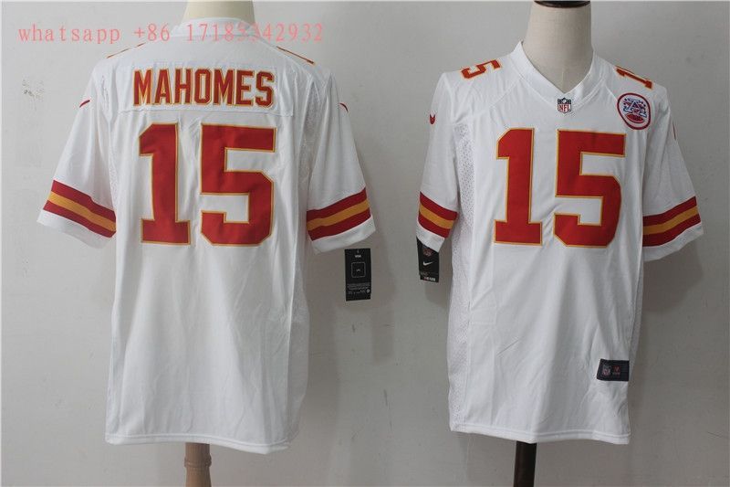 Kansas City Chiefs Patrick Mahomes 15 Nfl White Jersey Jersey