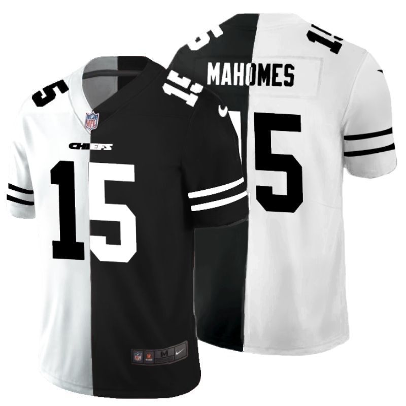 Kansas City Chiefs Patrick Mahomes nfl 2020 Black And White Jersey