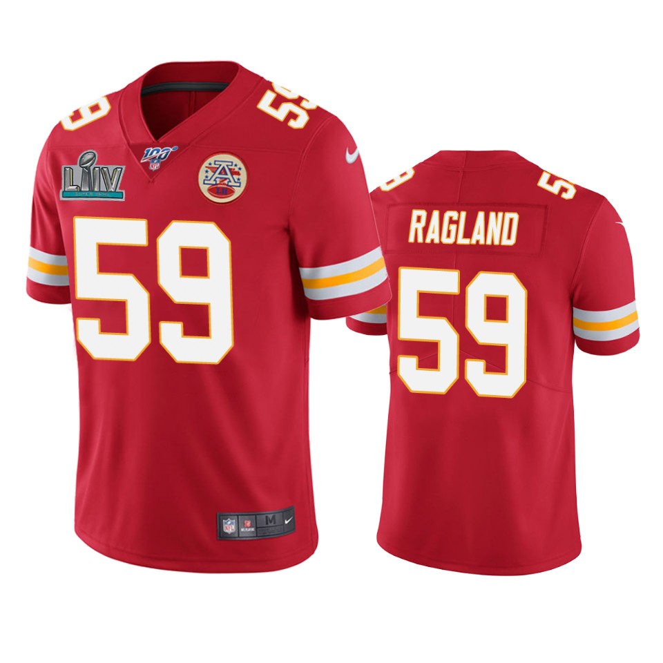 Kansas City Chiefs Reggie Ragland Red Super Bowl Liv Vapor Limited Jersey