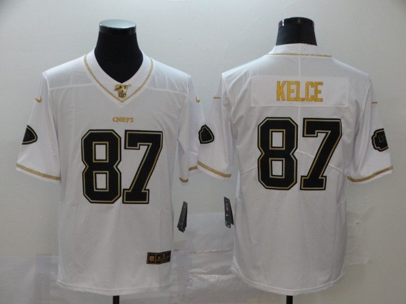 Kansas City Chiefs Travis Kelce 11 Nfl 2020 White Jersey