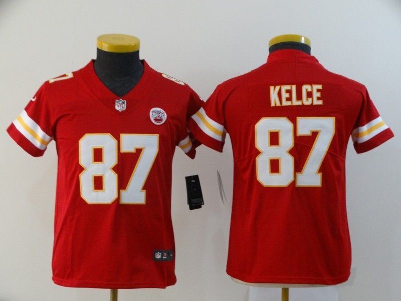 Kansas City Chiefs Travis Kelce 87 Nfl 2020 Red Jersey