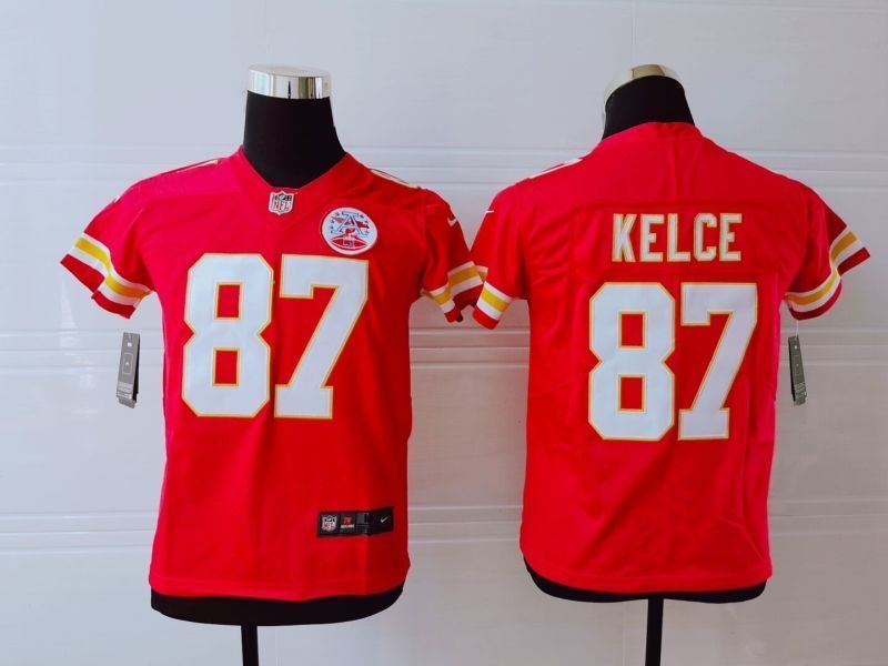 Kansas City Chiefs Travis Kelce 87 Nfl 2020 Red Orange Jersey
