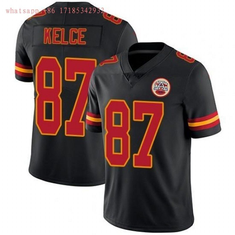 Kansas City Chiefs Travis Kelce 87 Nfl Black Jersey Jersey