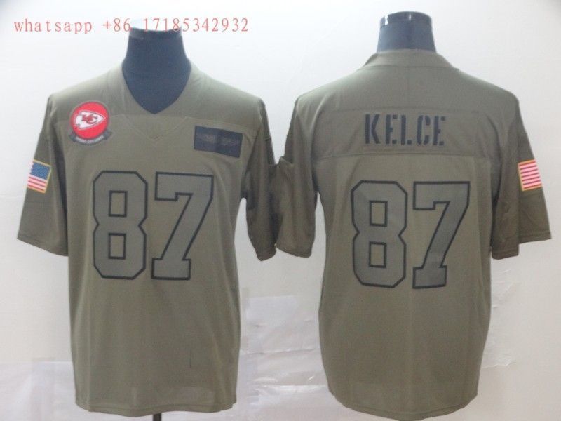 Kansas City Chiefs Travis Kelce 87 Nfl Grey Jersey Jersey