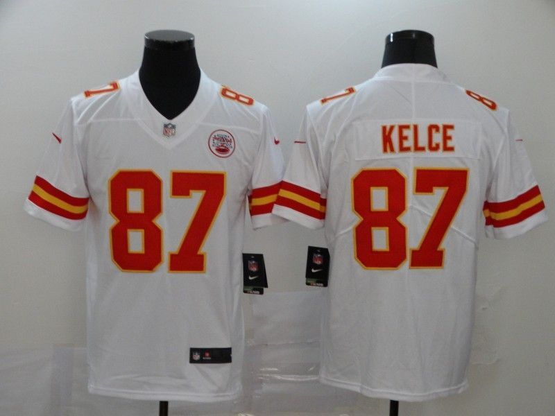 Kansas City Chiefs Travis Kelce 87 Nfl White Jersey Jersey