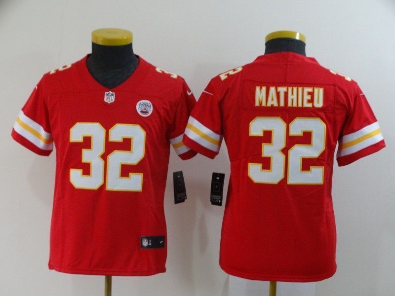 Kansas City Chiefs Tyrann Mathieu 32 Nfl 2020 Red Orange Jersey