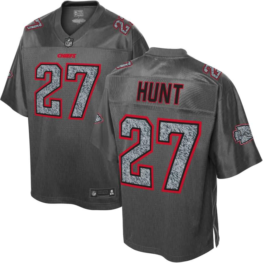 Kareem Hunt Kansas City Chiefs Nfl Pro Line Fashion Static Jersey Gray
