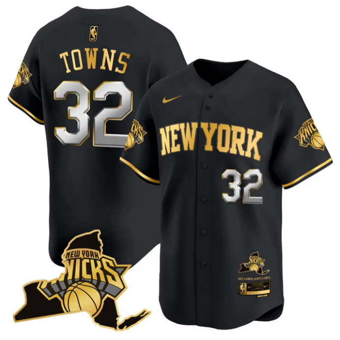 Karl-Anthony Towns Jersey #32 New York Knicks Vapor Baseball Stitched