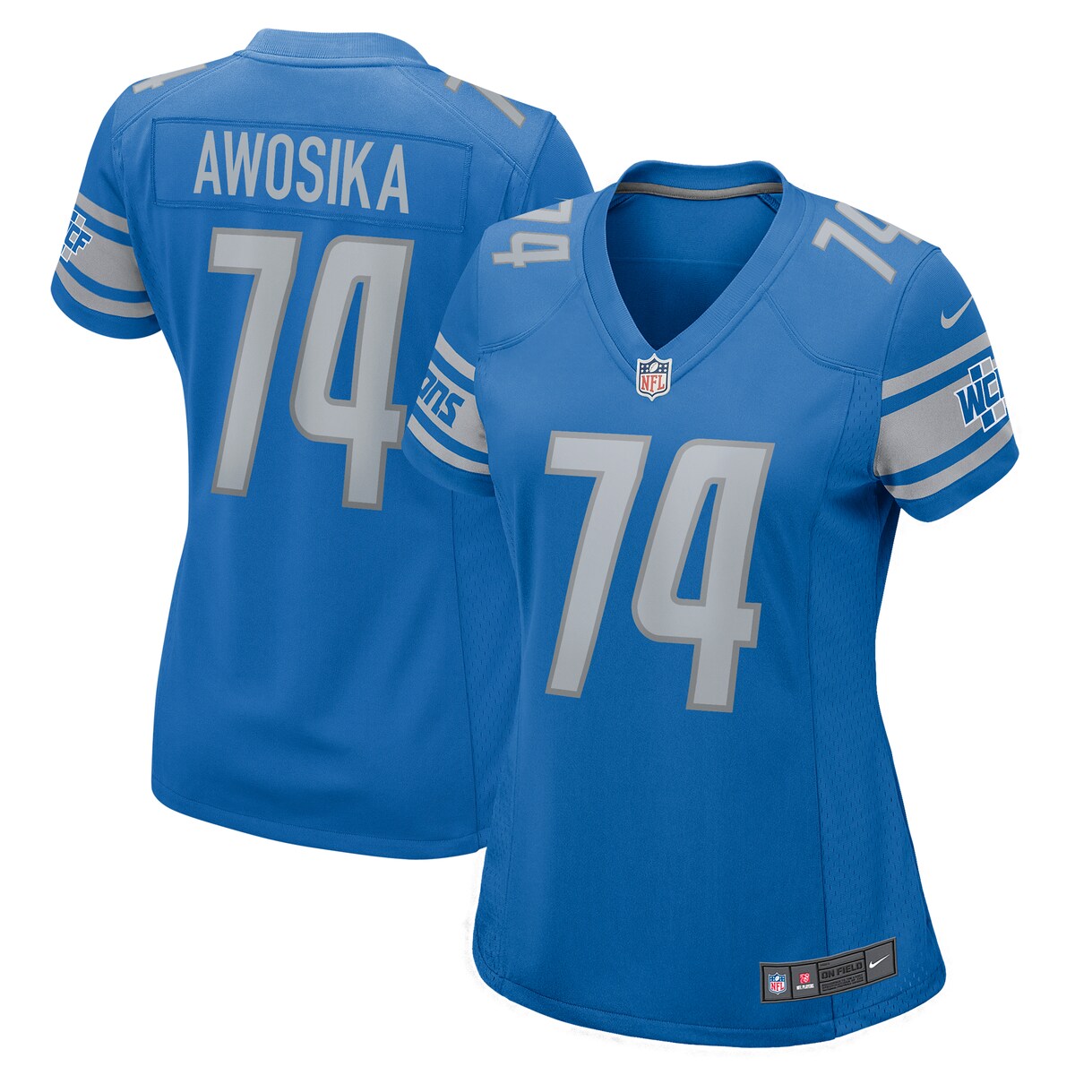 Kayode Awosika Detroit Lions Nike Womens Home Game Player Jersey Blue