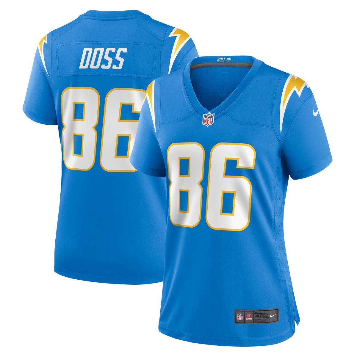 Keelan Doss Los Angeles Chargers Nike Womens Home Game Player Jersey Powder Blue