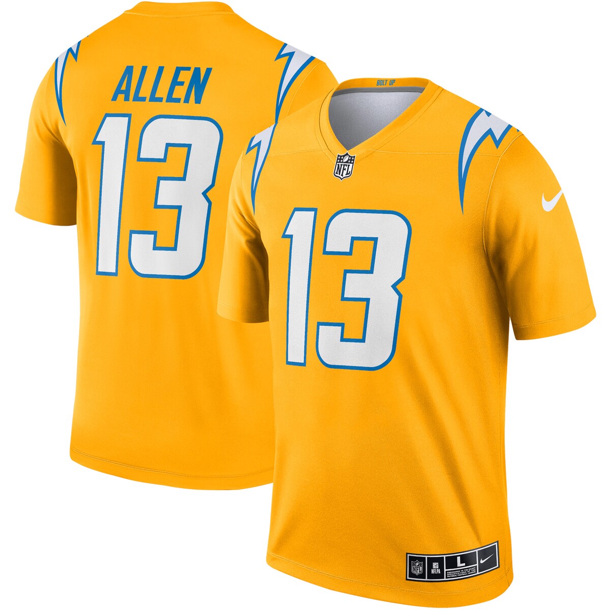 Keenan Allen Los Angeles Chargers Nike Inverted Legend Jersey Gold