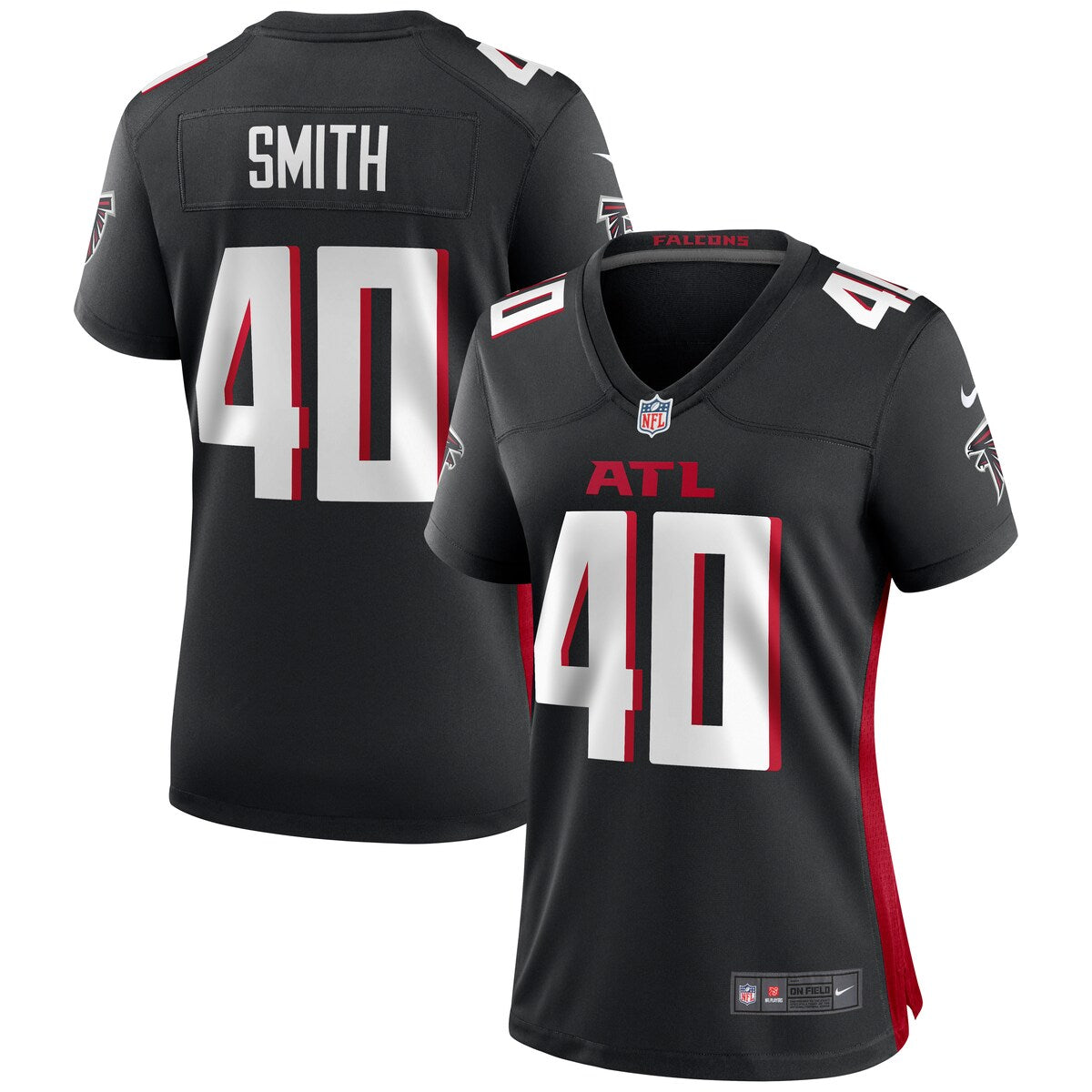 Keith Smith Atlanta Falcons Nike Womens Game Jersey Black