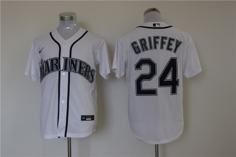 Ken Griffey Jr 24 Seattle Mariners 2020 Mlb White Jersey
