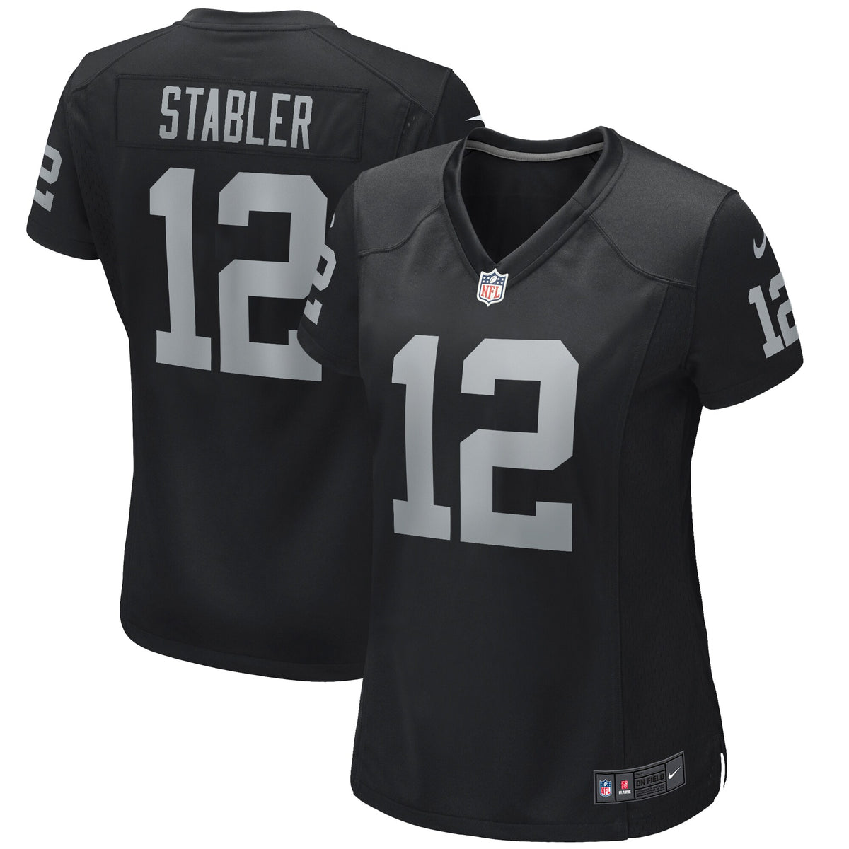 Ken Stabler Las Vegas Raiders Nike Womens Game Retired Player Jersey Black
