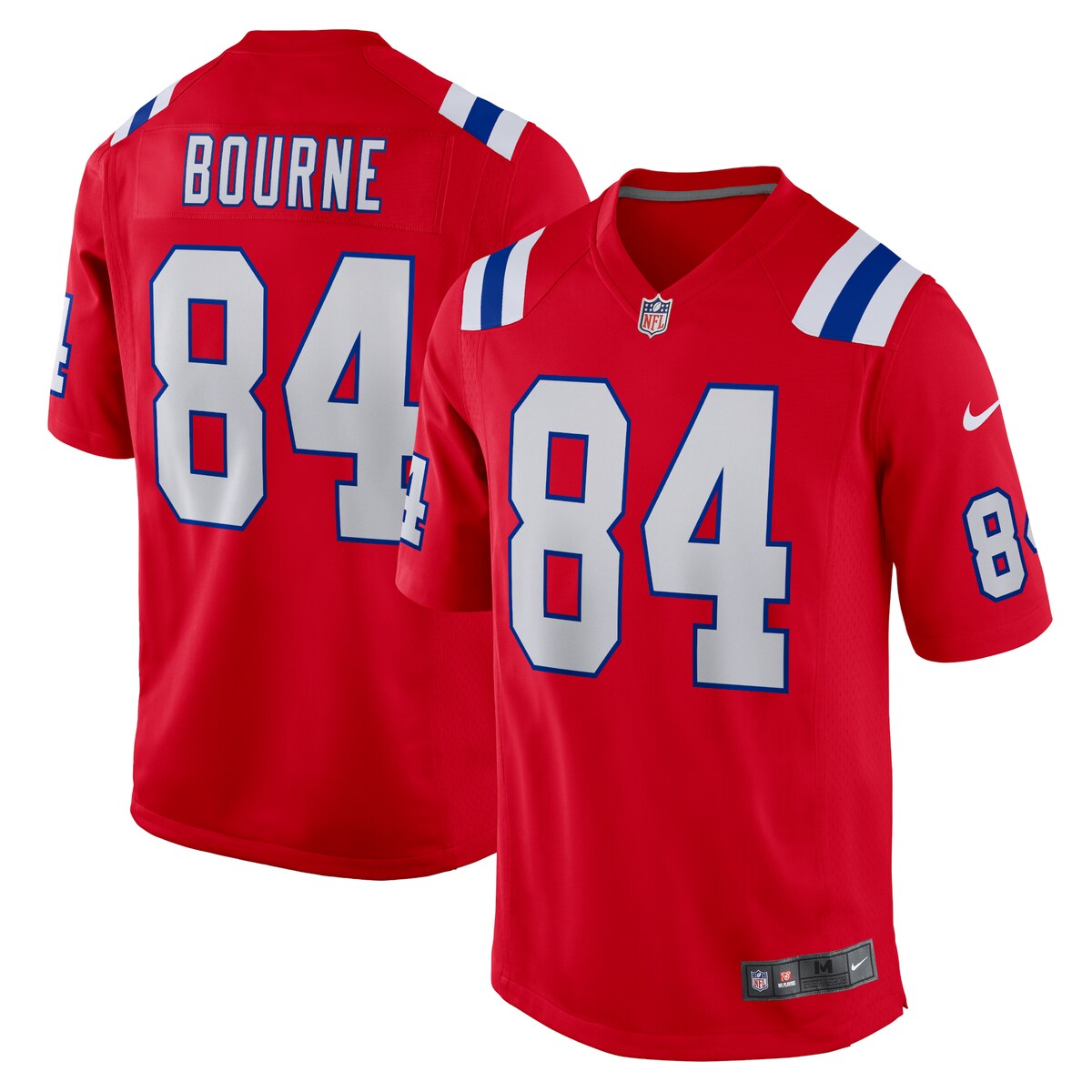 Kendrick Bourne New England Patriots Nike Game Jersey Red