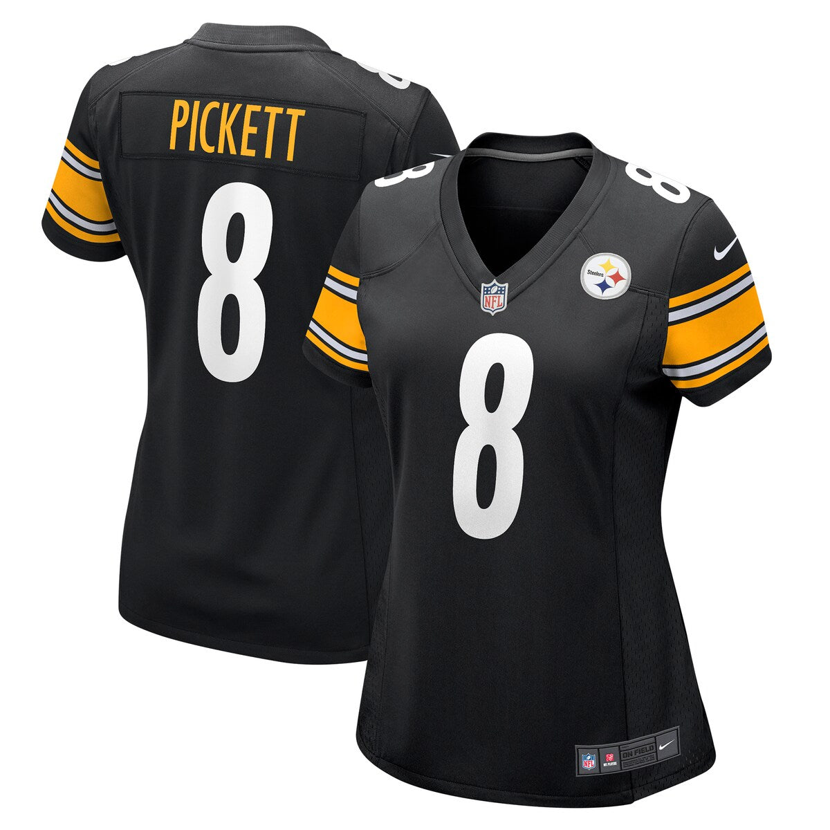 Kenny Pickett Pittsburgh Steelers Nike Womens Game Jersey Black