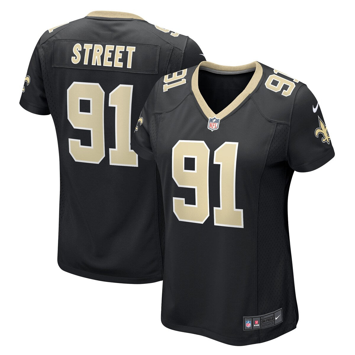 Kentavius Street New Orleans Saints Nike Womens Game Player Jersey Black