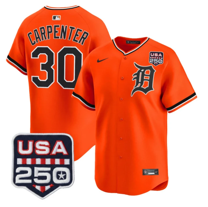 Kerry Carpenter Jersey #30 Detroit Tigers 2026 Alternate Limited Stitched