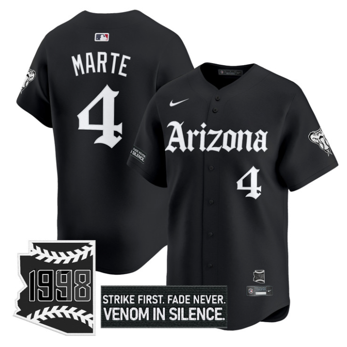 Ketel Marte Jersey #4 Arizona Diamondbacks Gothic Desert Fang Edition