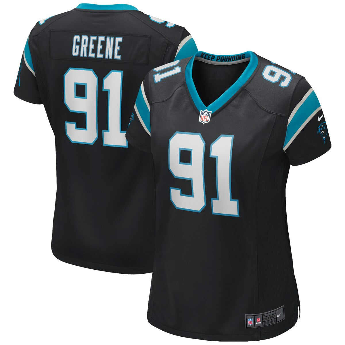 Kevin Greene Carolina Panthers Nike Womens Game Retired Player Jersey Black