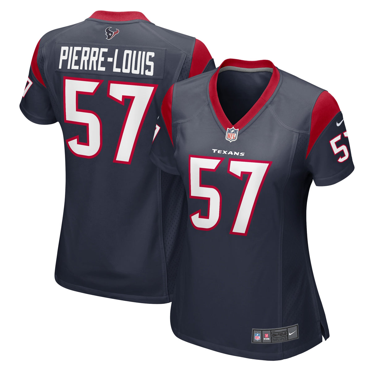 Kevin Pierre louis Houston Texans Nike Womens Game Player Jersey Navy